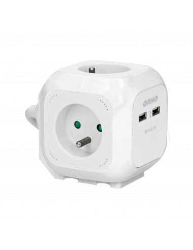 Przedłużacz 4 krotny 2P+Z, ładowarka...