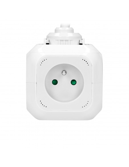 Przedłużacz 4 krotny 2P+Z, ładowarka 2xUSB, 1,4m H05VV-F 3x1mm2, biały