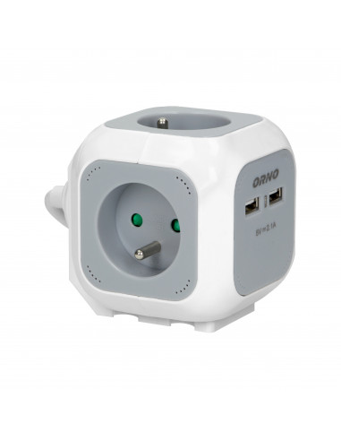 Przedłużacz 4 krotny 2P+Z, ładowarka...