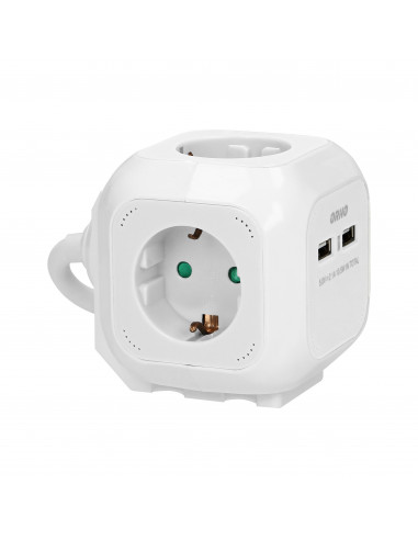Przedłużacz 4 krotny 2P+Z (Schuko),...