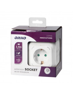 Przedłużacz 4 krotny 2P+Z... 2