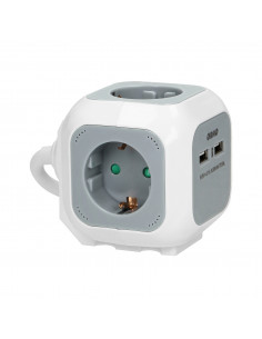 Przedłużacz 4 krotny 2P+Z...