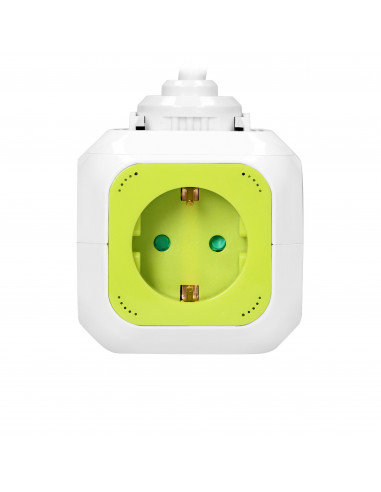 Przedłużacz Kostka 4-krotny(Schuko) z...