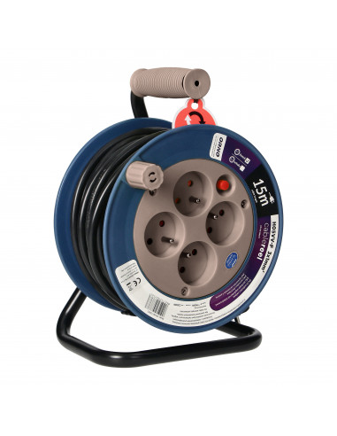 Przedłużacz bębnowy MINI, 4 gniazda...