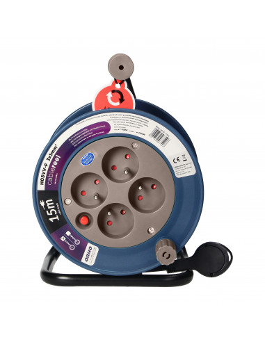 Przedłużacz bębnowy MINI, 4 gniazda...