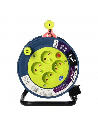 Przedłużacz bębnowy MINI, 4 gniazda...