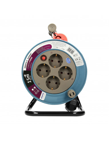  Przedłużacz bębnowy MINI, 4 gniazda...