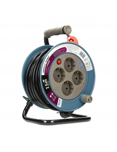  Przedłużacz bębnowy MINI, 4 gniazda...