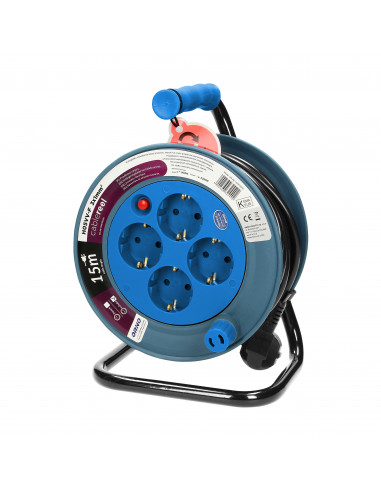  Przedłużacz bębnowy MINI, 4 gniazda...