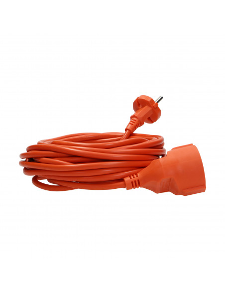 Przedłużacz ogrodowy jednogniazdowy PVC 2x1mm2, długość 20m