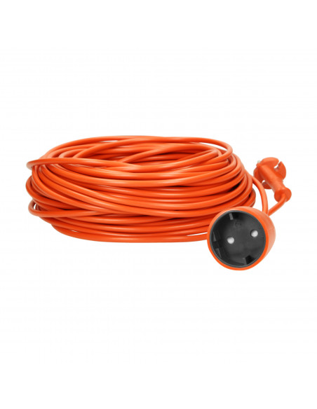 Przedłużacz ogrodowy pomarańczowy zalewany, 1x2P+Z 40m, OMY 2x1mm², 230VAC/10A