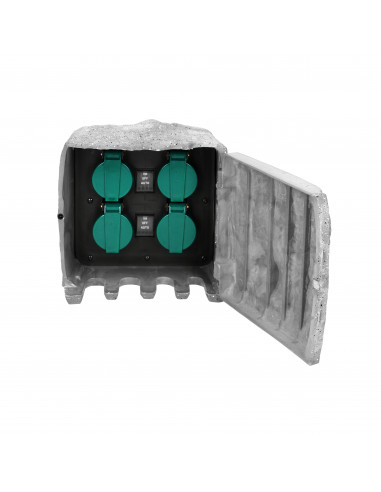  Gniazdo ogrodowe KAMIEŃ, 4x2P+Z,...