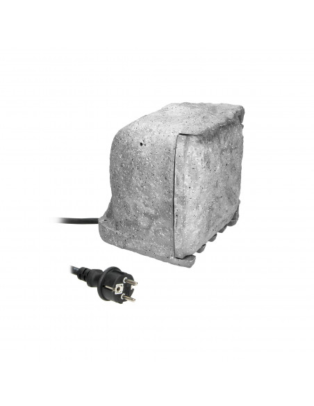  Gniazdo ogrodowe KAMIEŃ, 4x2P+Z (schuko), kabel gumowy H07RN-F 3x1,5mm², 3m, 2 tryby pracy: automatyczny...