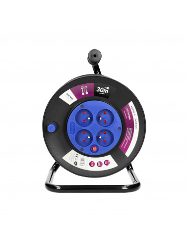  Przedłużacz bębnowy, 4 gniazda 2P+Z,...