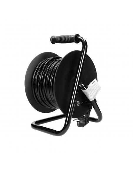  Przedłużacz bębnowy, 4 gniazda 2P+Z, kabel PVC H05VV-F 3x1,0mm², długość 30m, termik, przesłony torów...