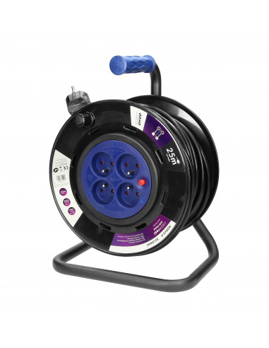  Przedłużacz bębnowy, 4 gniazda 2P+Z,...