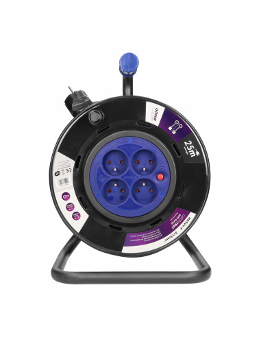  Przedłużacz bębnowy, 4 gniazda 2P+Z,...