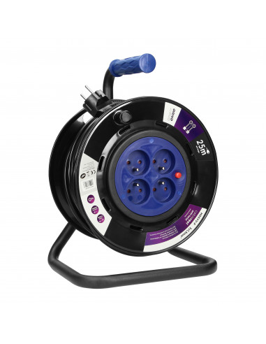  Przedłużacz bębnowy, 4 gniazda 2P+Z,...