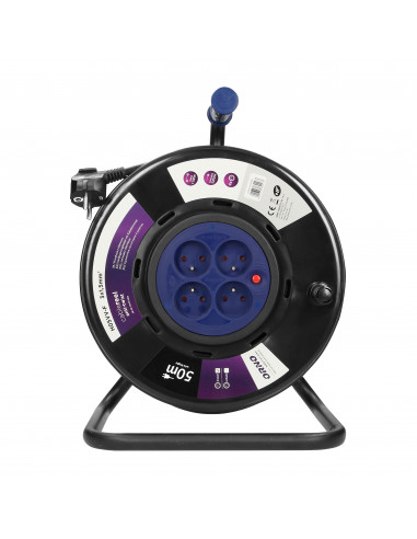  Przedłużacz bębnowy, 4 gniazda 2P+Z,...