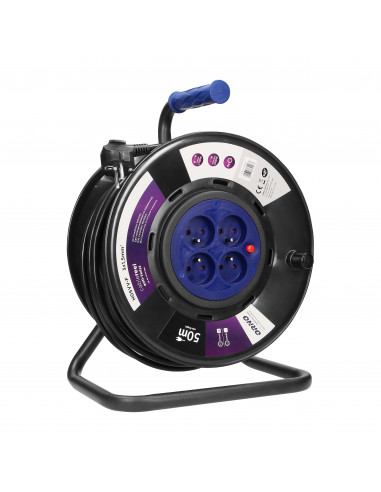  Przedłużacz bębnowy, 4 gniazda 2P+Z,...