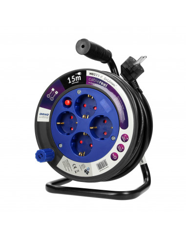 Przedłużacz bębnowy MINI, 4 gniazda...