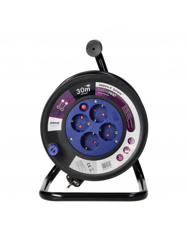  Przedłużacz bębnowy, 4 gniazda 2P+Z...