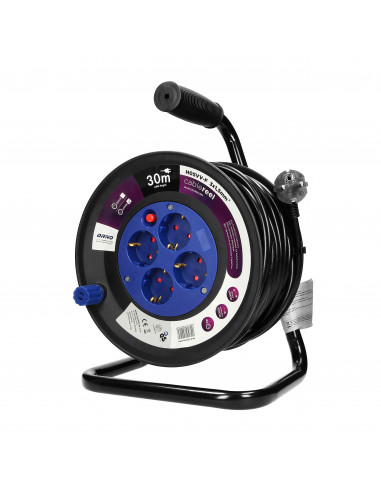  Przedłużacz bębnowy, 4 gniazda 2P+Z...