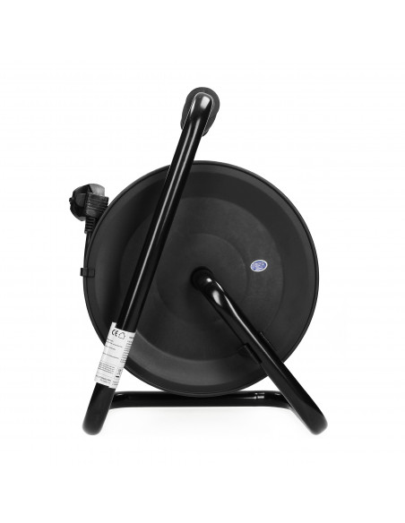  Przedłużacz bębnowy, 4 gniazda 2P+Z (schuko), kabel PVC H05VV-F 3x1.5mm², długość - 30m, Termik, Przesłony...