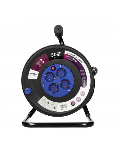  Przedłużacz bębnowy, 4 gniazda 2P+Z...