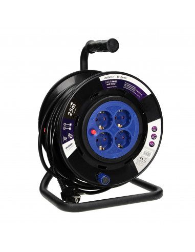  Przedłużacz bębnowy, 4 gniazda 2P+Z...