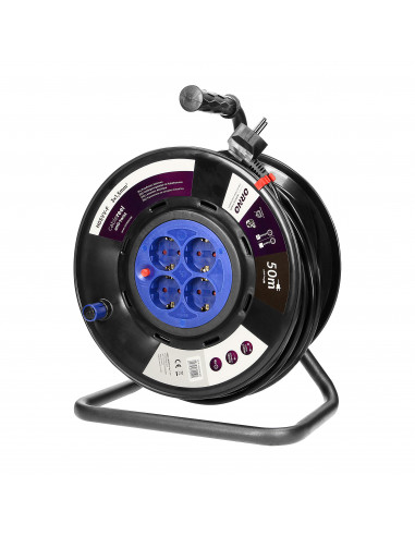  Przedłużacz bębnowy, 4 gniazda 2P+Z...