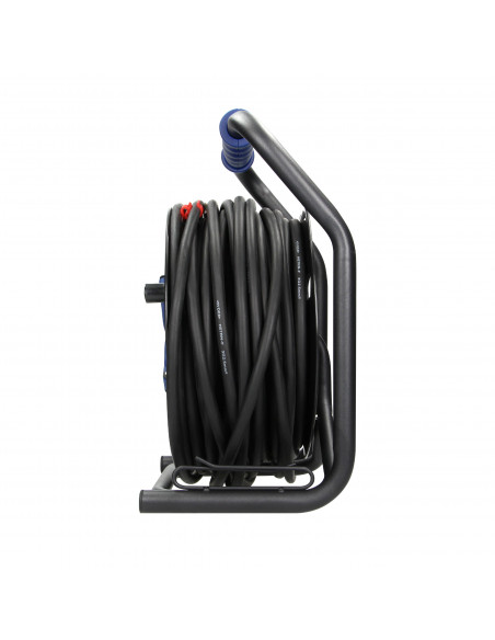  Przedłużacz bębnowy profesjonalny IP44, 4 gniazda 2P+Z, kabel gumowy olejoodporny, H07RN-F 3x2,5mm², długość -...