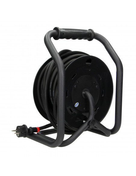  Przedłużacz bębnowy profesjonalny IP44, 4 gniazda 2P+Z (schuko), kabel gumowy olejoodporny, H07RN-F 3x2,5mm²,...