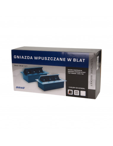 Gniazdo meblowe wpuszczane w blat z...