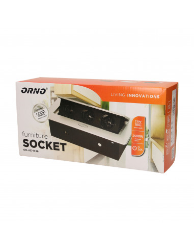 Gniazdo meblowe wpuszczane w blat z...