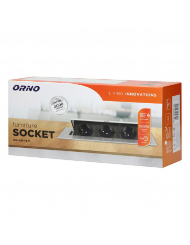 Gniazdo meblowe wpuszczane w blat z...