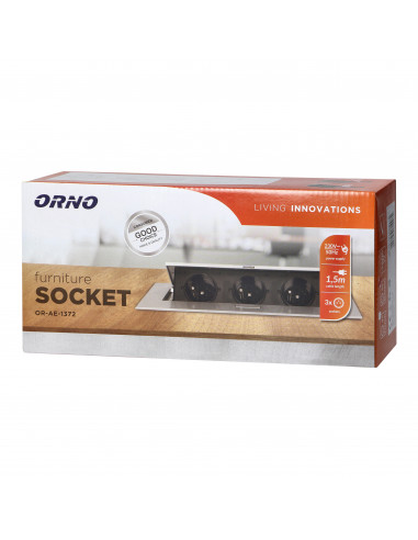 Gniazdo meblowe wpuszczane w blat z...