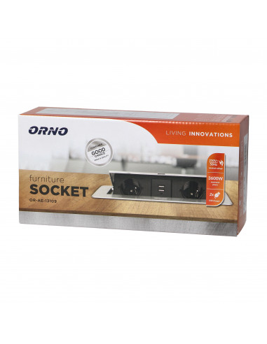 Gniazda meblowe wpuszczane w blat z...