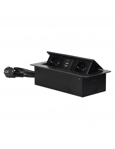  Gniazda meblowe wpuszczane w blat z...