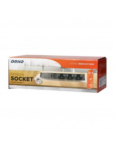 Gniazdo meblowe wpuszczane w blat w...