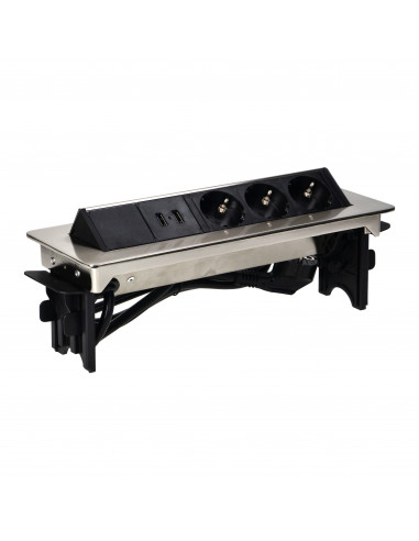 Gniazdo meblowe wpuszczane w blat w...