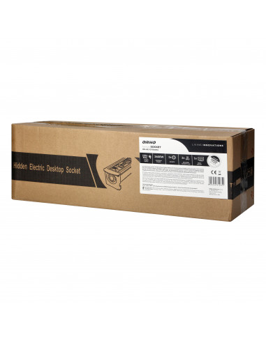  Gniazdo meblowe wpuszczane w blat z...