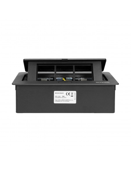  NOEN Kaseta meblowa wpuszczana w blat ze zintegrowaną ramką PCV na gniazda modułowe 3 x 45x45mm lub 6 x 22,5x45mm,...