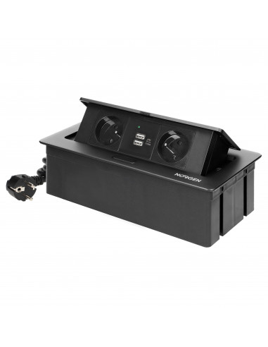 Gniazdo meblowe REDE, 2x2P+Z, 2xUSB z...