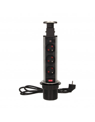 Gniazdo meblowe Ø6cm wysuwane z blatu...