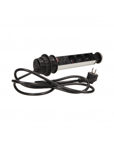 Gniazdo meblowe Ø6cm wysuwane z blatu...