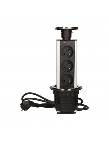 Gniazdo meblowe Ø8cm wysuwane z blatu...