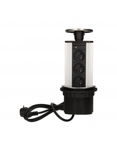 Gniazdo meblowe Ø10cm wysuwane z...