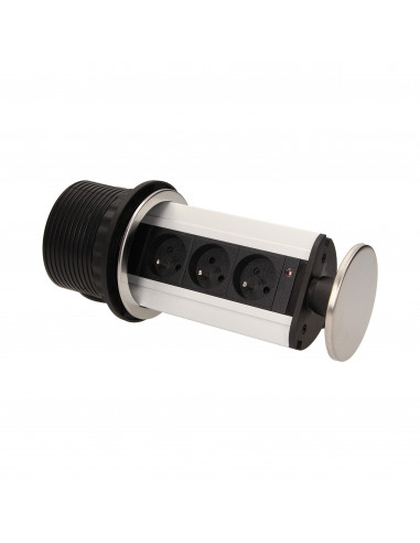 Gniazdo meblowe Ø10cm wysuwane z...