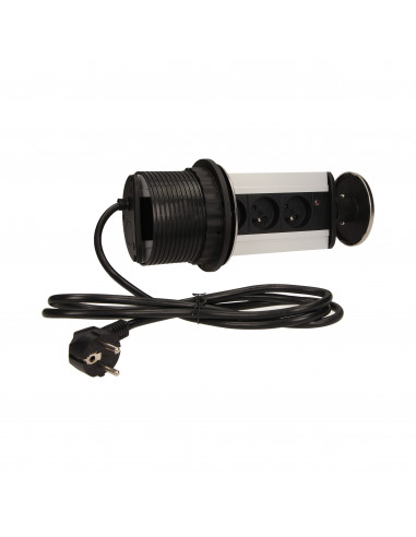 Gniazdo meblowe Ø10cm wysuwane z...